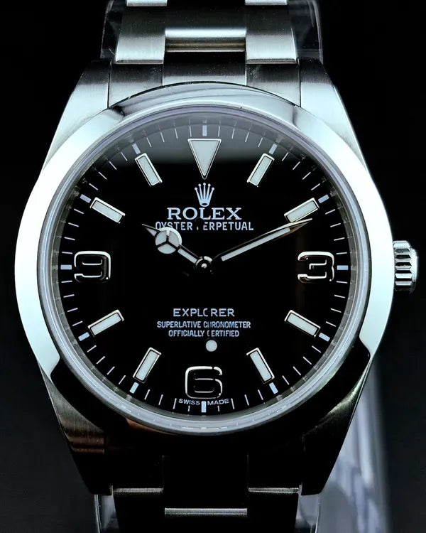 2012 Rolex Explorer 39MM Black Dial Oyster Bracelet (214270)