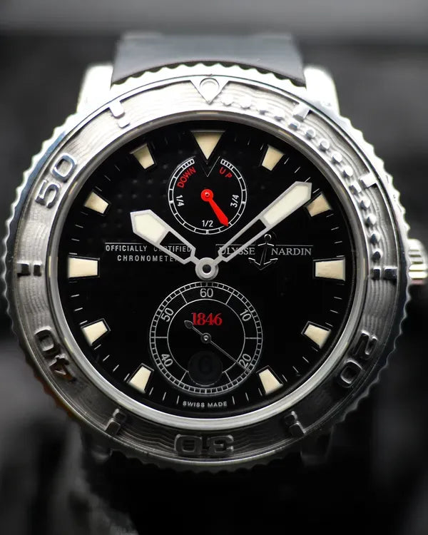 Ulysse Nardin Marine Diver 40MM Black Dial Rubber Strap (263-55)