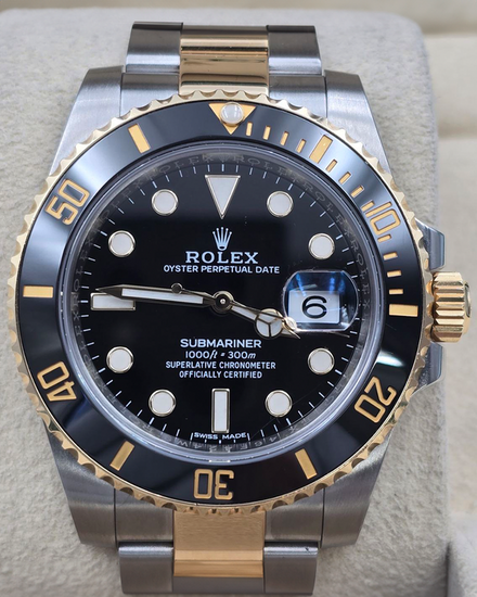 2018 Rolex Submariner Date 40MM Black Dial Two-Tone Oyster Bracelet (116613LN)