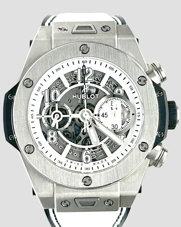 2018 Hublot Big Bang 45MM Skeleton Dial Leather Strap (411.NE.2010.LR.JSM15)
