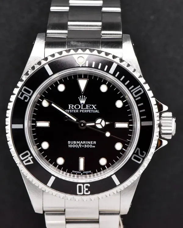 2002 Rolex Submariner No-Date 40MM Black Dial Oyster Bracelet (14060M)