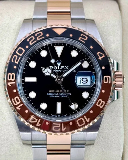2025 Rolex GMT-Master II "Root Beer" 40MM Black Dial Two-Tone Oyster Bracelet (126711CHNR)