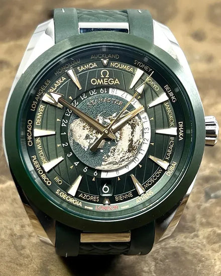 2025 Omega Seamaster Aqua Terra 150M 43MM Green Dial Rubber Strap (220.32.43.22.10.001)