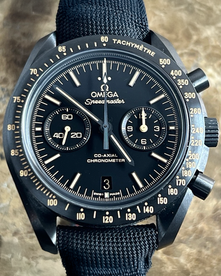 2024 Omega Speedmaster Dark Side of the Moon "Vintage Black" 44.25MM Black Dial Textile Strap (311.92.44.51.01.006)