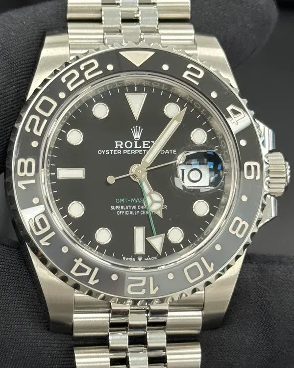 2025 Rolex GMT-Master II "Bruce Wayne" 40MM Black Dial Jubilee Bracelet (126710GRNR)