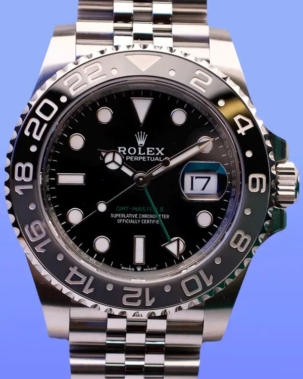 2025 Rolex GMT-Master II "Bruce Wayne" 40MM Black Dial Jubilee Bracelet (126710GRNR)