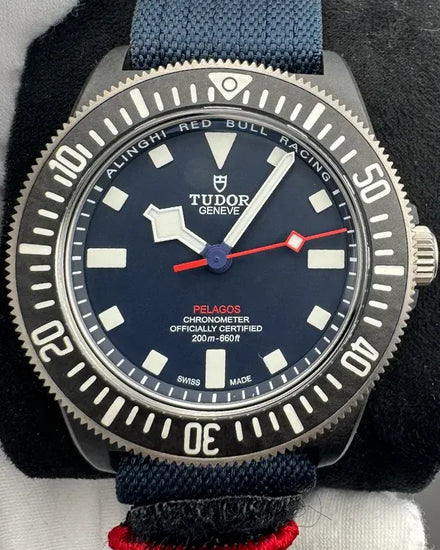 2024 Tudor Pelagos FXD "Alinghi Red Bull Racing" 42MM Blue Dial Textile Strap (25707KN)
