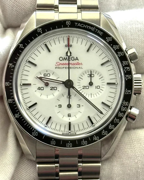 2025 Omega Speedmaster Professional Moonwatch 42MM White Dial Steel Bracelet (310.30.42.50.04.001)