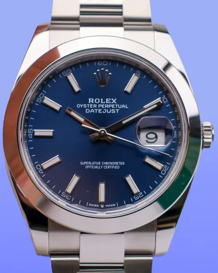 2025 Rolex Datejust 41MM Blue Dial Oyster Bracelet (126300)