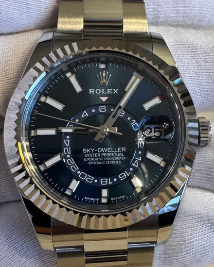 2025 Rolex Sky-Dweller 42MM Blue Dial Oyster Bracelet (336934)