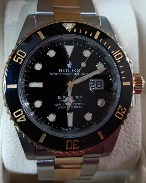 2022 Rolex Submariner Date 41MM Black Dial Two-Tone Oyster Bracelet (126613LN)