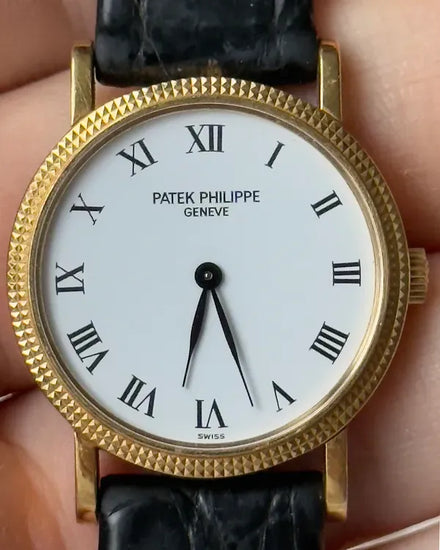 1994 Patek Philippe Calatrava 25MM White Dial Leather Strap (4809)
