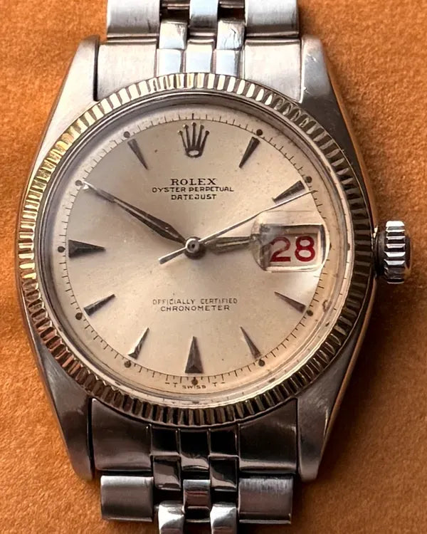 1955 Rolex Datejust 36MM Silver "Pie Pan" Dial Jubilee Bracelet (6305)