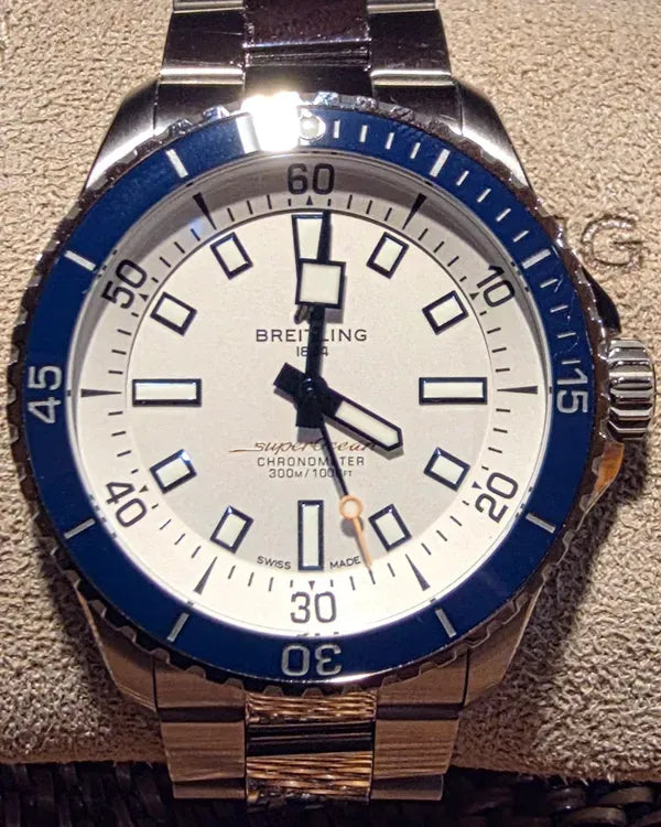 2024 Breitling Superocean 42MM Silver Dial Steel Bracelet (A17375)