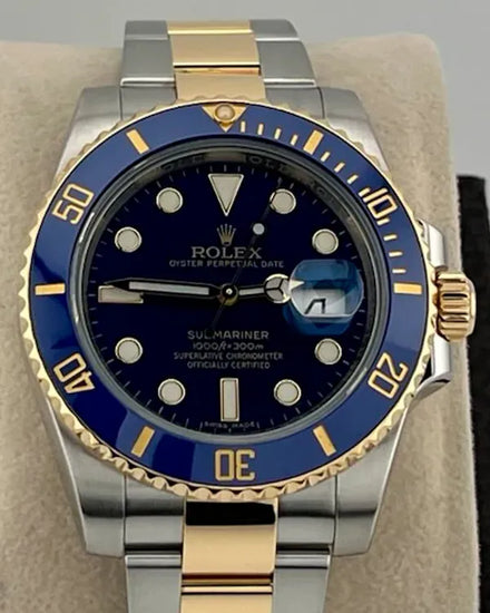 2019 Rolex Submariner Date "Bluesy" 40MM Blue Dial Two-Tone Oyster Bracelet (116613LB)
