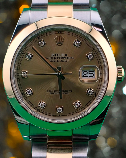 Rolex Datejust 41MM Champagne Dial Two-Tone Oyster Bracelet (126303)