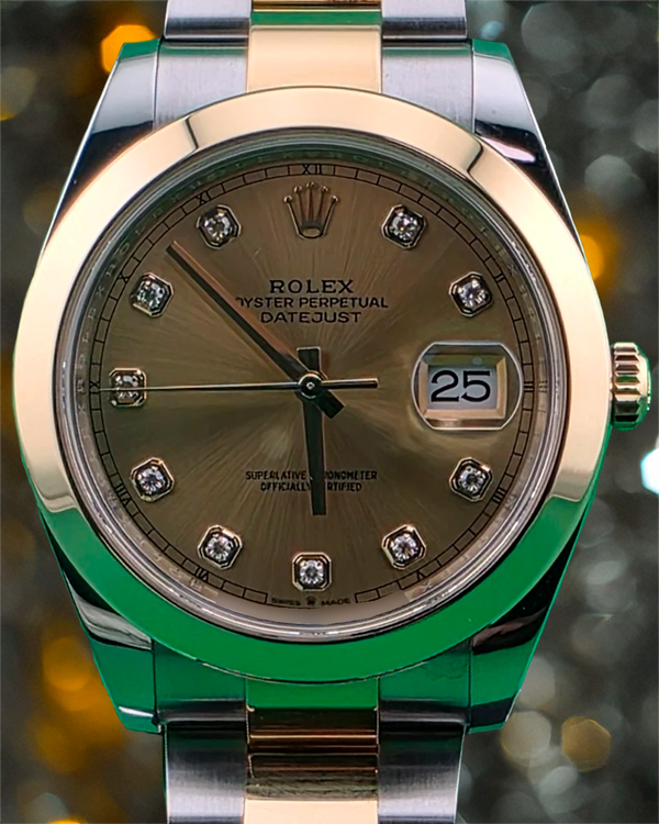 Rolex Datejust 41MM Champagne Dial Two-Tone Oyster Bracelet (126303)