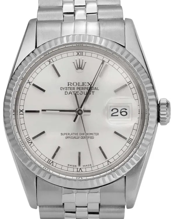 Rolex Datejust 36MM Silver Dial Jubilee Bracelet (16014)
