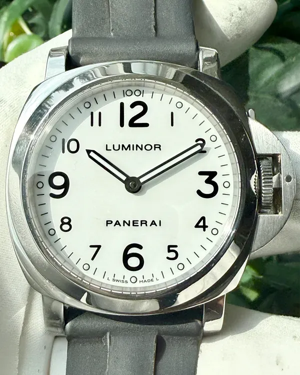 2011 Panerai Luminor Base L.E. 44MM White Dial Rubber Strap (PAM00114)