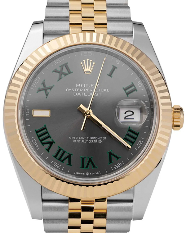 2025 Rolex Datejust "Wimbledon" 41MM Slate Dial Two-Tone Jubilee Bracelet (126333)