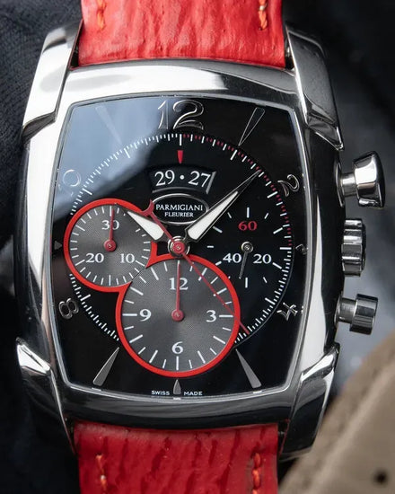 Parmigiani Fleurier Kalpa Kalpagraphe 39.2MM Black Dial Leather Strap (PFC128-0001400-HC1442)