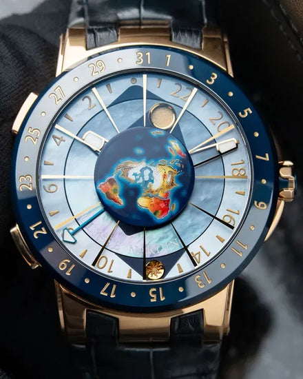 2013 Ulysse Nardin Executive Dual Moonstruck Astronomical L.E. 46MM Mother of Pearl Dial Leather Strap (1062-113)