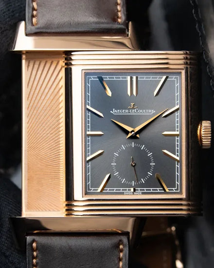 2018 Jaeger-LeCoultre Reverso Tribute Duoface L.E. 29.9MM Grey Dial Leather Strap (Q396245J)