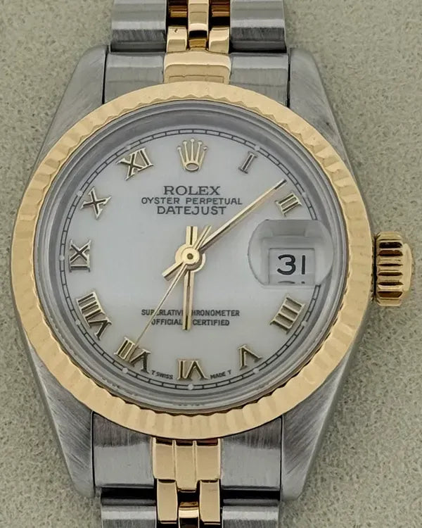 1991 Rolex Lady-Datejust 26MM White Dial Two-Tone Jubilee Bracelet (69173)