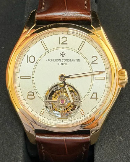 2023 Vacheron Constantin Fiftysix Tourbillon 41MM Silver Dial Leather Strap (6000E/000R-B488)