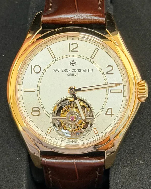 2023 Vacheron Constantin Fiftysix Tourbillon 41MM Silver Dial Leather Strap (6000E/000R-B488)