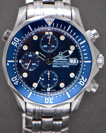 Omega Seamaster Diver 300M Chronograph 41.5MM Blue Dial Titanium Bracelet (2298.80.00)