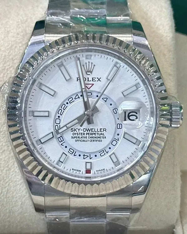 Rolex Sky-Dweller 42MM White Dial Oyster Bracelet (326934)