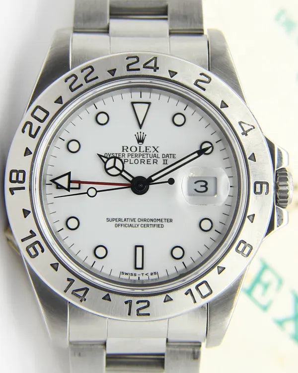 1994 Rolex Explorer II "Polar" 40MM White Dial Oyster Bracelet (16570)