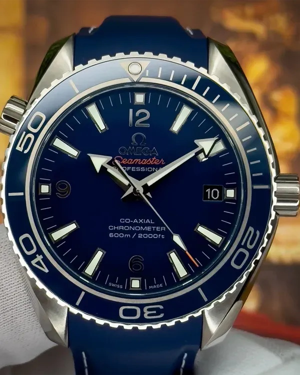 Omega Seamaster Planet Ocean 600M 42MM Blue Dial Rubber Strap (232.92.42.21.03.001)