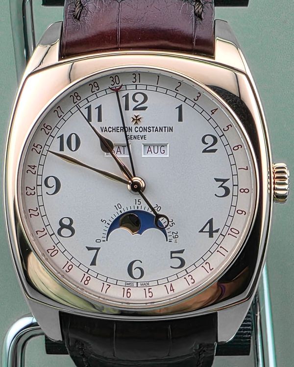 2018 Vacheron Constantin Harmony Complete Calendar 40MM White Dial Leather Strap (4000S/000R-B123)