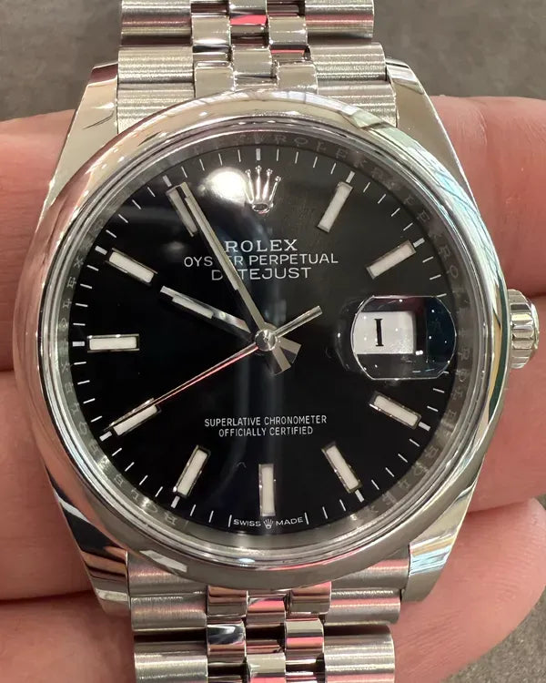 2024 Rolex Datejust 36MM Black Dial Jubilee Bracelet (126200)