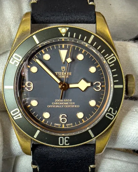 2022 Tudor Black Bay Bronze 43MM Grey Dial Leather Strap (79250BA)