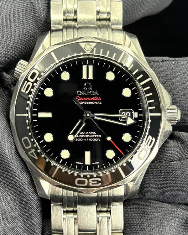 Omega Seamaster Diver 300M 41MM Black Dial Steel Bracelet (212.30.41.20.01.003)