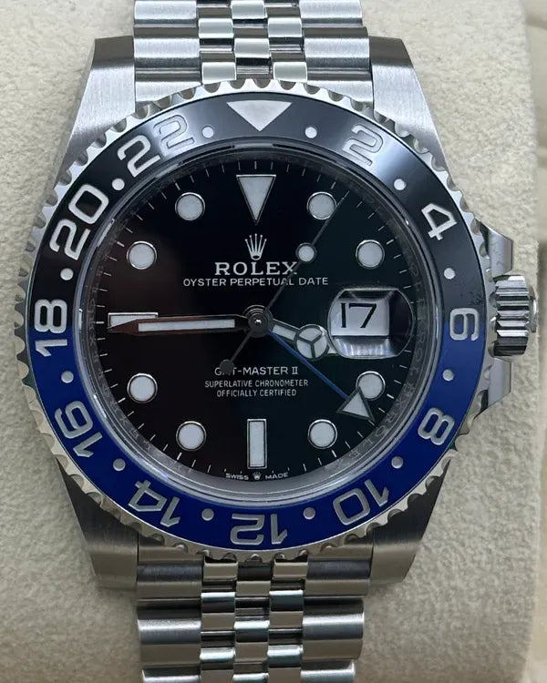 2020 Rolex GMT-Master II "Batgirl" 40MM Black Dial Jubilee Bracelet (126710BLNR)