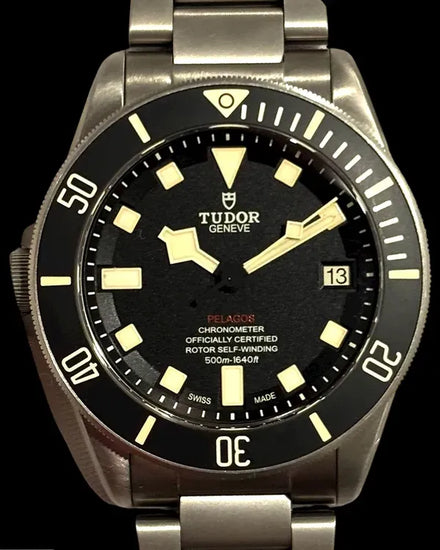 2019 Tudor Pelagos LHD 42MM Black Dial Titanium Bracelet (25610TNL)