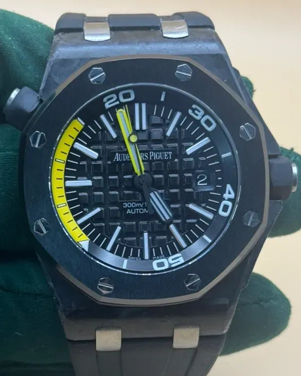 Audemars Piguet Royal Oak Offshore 42MM Black Dial Rubber Strap (15706AU.00.A002CA.01)
