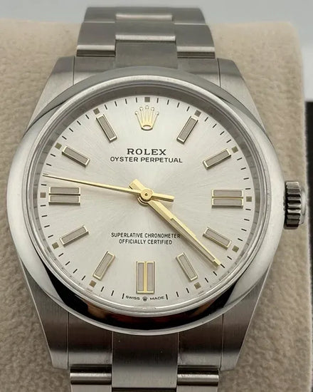 2025 Rolex Oyster Perpetual 41MM Silver Dial Oyster Bracelet (134300)