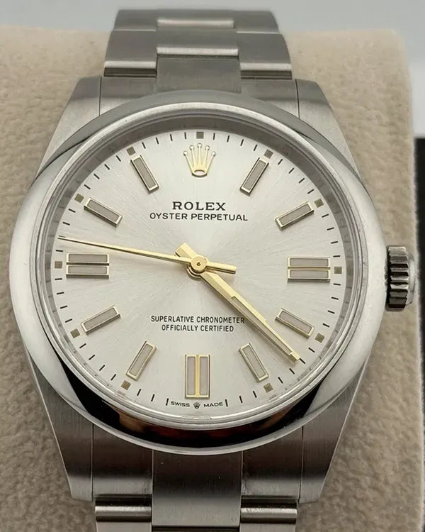 2025 Rolex Oyster Perpetual 41MM Silver Dial Oyster Bracelet (134300)