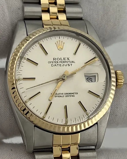 1981 (6.7 Mill. Serial) Rolex Datejust 36MM Silver Dial Two-Tone Jubilee Bracelet (16013)