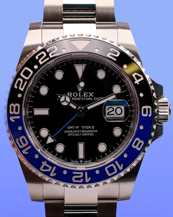 2025 Rolex GMT-Master II "Batman" 40MM Black Dial Oyster Bracelet (126710BLNR)