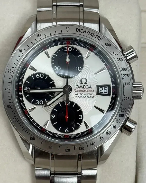 2008 Omega Speedmaster Date 40MM White Dial Steel Bracelet (3211.31.00)