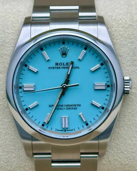 2025 Rolex Oyster Perpetual 36MM "Tiffany" Blue Dial Oyster Bracelet (126000)