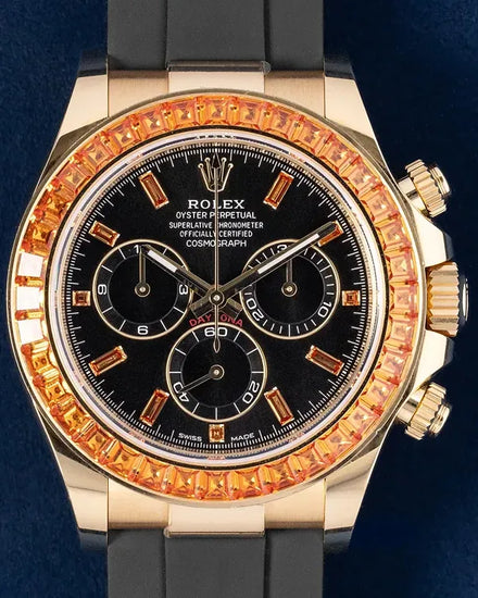 2020 Rolex Cosmograph Daytona 40MM Black Dial Rubber Strap (116588SACO)
