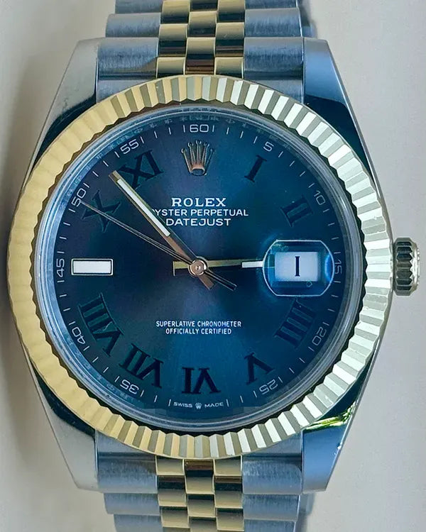 2022 Rolex Datejust "Wimbledon" 41MM Slate Dial Two-Tone Jubilee Bracelet (126333)