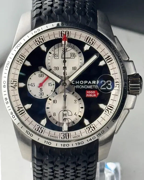 Chopard Mille Miglia Gran Turismo XL "Brescia-Roma" L. E. 44MM Black Dial Rubber Strap (8459)